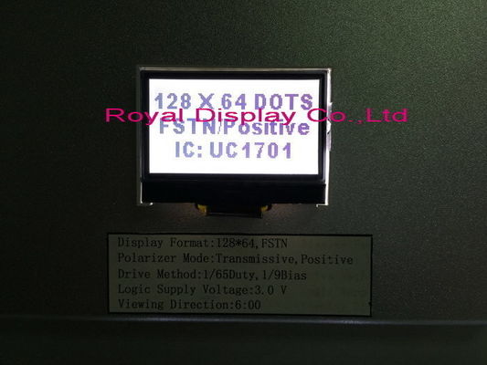 Hurtowy moduł wyświetlacza LCD Cog / COB 128X64 Blacklight Graphic Mono LCD Panel