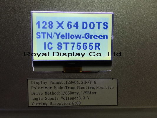 Hurtowy moduł wyświetlacza LCD Cog / COB 128X64 Blacklight Graphic Mono LCD Panel