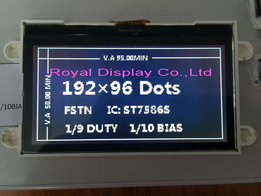 Niestandardowy wyświetlacz LCD o rozdzielczości 192X64 z pozytywną grafiką transfleksyjną w magazynie