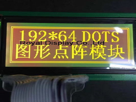 Dostosowany STN / FSTN 192 * 64 punktów Rozmiar graficzny moduł LCD COG Mono LCD Białe podświetlenie