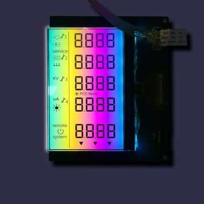 Niestandardowy elektryczny Va Tn Htn Stn 3.3V FSTN Mono sprzęt medyczny Instrumen 7 segmentowy moduł LCD TN pozytywny panel LCD VA