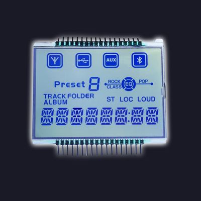 Niestandardowy elektryczny Va Tn Htn Stn 3.3V FSTN Mono sprzęt medyczny Instrumen 7 segmentowy moduł LCD TN pozytywny panel LCD VA