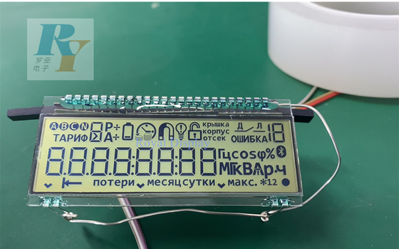 Dostosowany Tn Digital 7-segmentowy metalowy wyświetlacz pinowy Lcd do elektronicznego wodomierza baterii