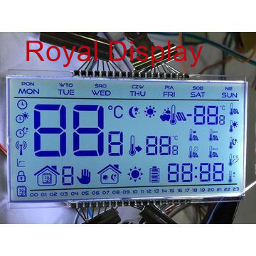 Monochromatyczny segmentowy 6-cyfrowy wyświetlacz LCD niestandardowego dystrybutora paliwa