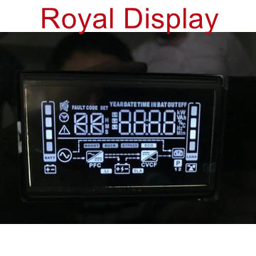 Monochromatyczny segmentowy 6-cyfrowy wyświetlacz LCD niestandardowego dystrybutora paliwa
