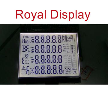 Monochromatyczny segmentowy 6-cyfrowy wyświetlacz LCD niestandardowego dystrybutora paliwa