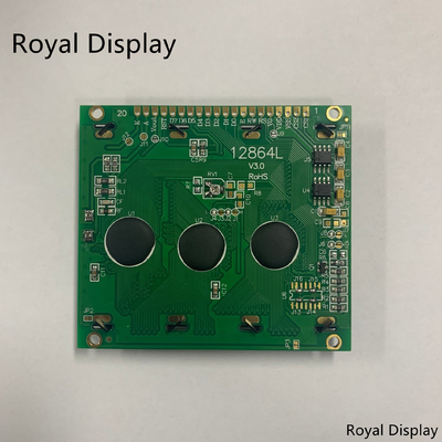 128X64dots STN Żółtozielony graficzny wyświetlacz LCD Monochromatyczny moduł LCD COB