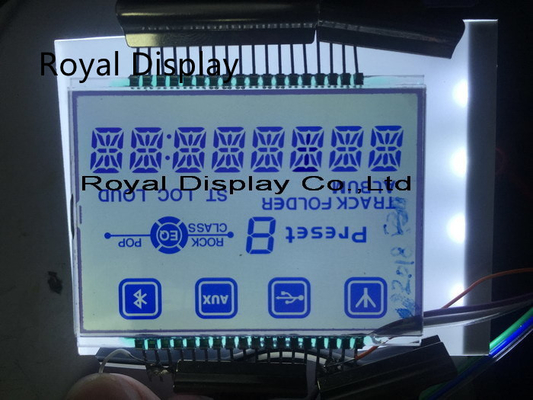 Dostosowany 7-segmentowy graficzny wyświetlacz LCD do urządzeń do komunikacji radiowej