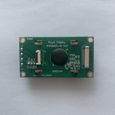 STN Żółty Zielony 8*2 Moduł LCD NT7066U 0802 Wyświetlacz LCD