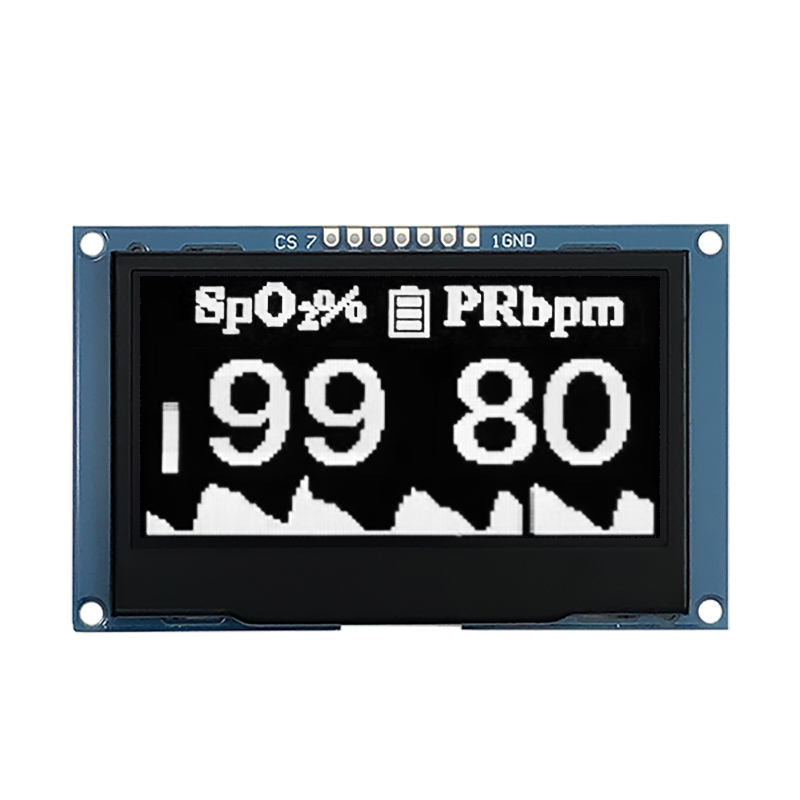 Moduł wyświetlacza OLED Ekran 2,42 cala Rozdzielczość punktów 128 x 64 Interfejs SPI lub I2C