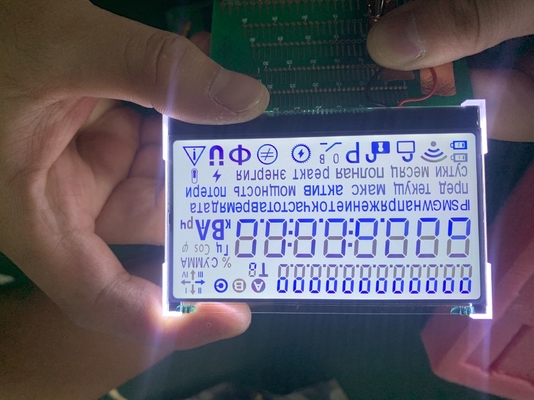Numeryczny monochromatyczny cyfrowy niestandardowy wyświetlacz LCD 7-segmentowy