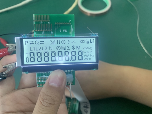 Numeryczny monochromatyczny cyfrowy niestandardowy wyświetlacz LCD 7-segmentowy