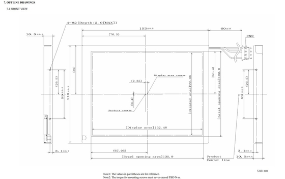 6.5'' TFT LCD Module VGA Industrial 640*RGB*480 NEC Oryginalny wyświetlacz Mały MOQ