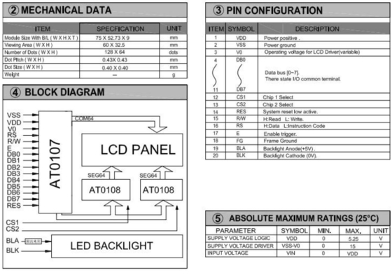 128*64 Moduł graficzny LCD Monochromatyczny STN Kolor opcjonalny ST7920/ST7921 Z podświetlanym wyświetleniem przemysłowym