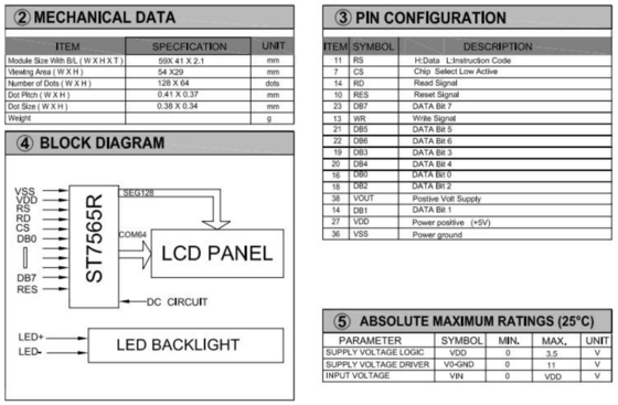 128*64 Moduł graficzny LCD FPC Szary FSTN Transflekcyjna szeroka temperatura 12H ST7565R Z ekranem przemysłowym o tylnym oświetleniu