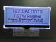 Graficzny Stn Positive 19264 Dots Graficzny monochromatyczny panel LCD Standard przemysłowy Inteligentny wyświetlacz LCD