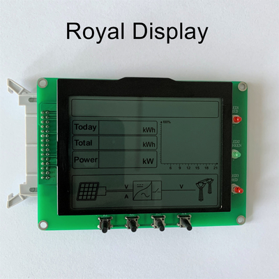 128X16 punktów Ikona FSTN Transflective Positive 1/65duty 1/9bias Graficzny wyświetlacz LCD